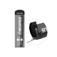 Грифели запасные для механических карандашей 0,5 мм ERICH KRAUSE, HB, КОМПЛЕКТ 20 ШТ., 20345