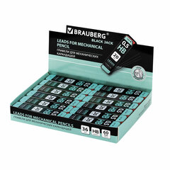 Грифели запасные 0,5 мм, HB, BRAUBERG, КОМПЛЕКТ 20 шт., &laquo;Black Jack&raquo;, 180447