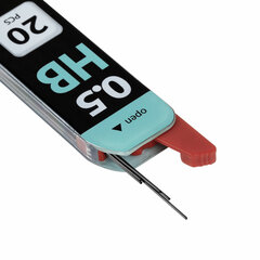 Грифели запасные 0,5 мм, HB, BRAUBERG, КОМПЛЕКТ 20 шт., &laquo;Black Jack&raquo;, 180447