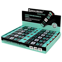 Грифели запасные 0,5 мм, 2B, BRAUBERG, КОМПЛЕКТ 20 шт., &laquo;Black Jack&raquo;, 180448