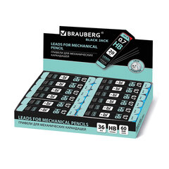 Грифели запасные 0,7 мм, HB, BRAUBERG, КОМПЛЕКТ 20 шт., &laquo;Black Jack&raquo;, 180451