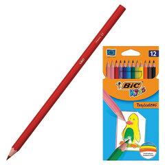 Карандаши цветные BIC &laquo;Tropicolors&raquo;, 12 цветов, шестигранные, 83256610