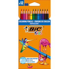Карандаши цветные BIC &laquo;Tropicolors&raquo;, 12 цветов, шестигранные, 83256610