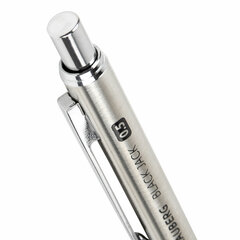 Карандаш механический 0,5 мм, BRAUBERG &laquo;Black Jack&raquo;, металлический корпус, ластик, резиновый грип, 180463