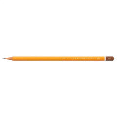 Карандаш чернографитный KOH-I-NOOR 1500, 1 шт., 6H, корпус желтый, заточенный