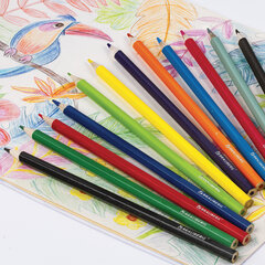 Карандаши цветные BRAUBERG &laquo;My lovely dogs&raquo;, 12 цветов, шестигранные, грифель 3 мм, натуральное дерево, 180531