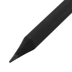 Карандаши чернографитные BRAUBERG НАБОР 6 шт., &laquo;Black Jack&raquo;, НВ, с резинкой, черные, дерево, заточенные, 180608
