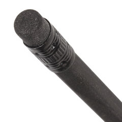 Карандаш чернографитный BRAUBERG, 1 шт., &laquo;Black Jack&raquo;, НВ, с ластиком, черное дерево, корпус черный, 180609