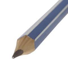 Карандаши чернографитные BRAUBERG НАБОР 12 шт., &laquo;ZTX&raquo;, HB, с резинкой, синий корпус, картонная упаковка, 180672