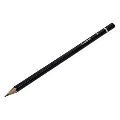 Карандаши чернографитные STAFF &laquo;College&raquo; BLP-254, НАБОР 6 шт., 2H-2B, черный корпус, 181254