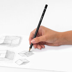 Карандаши чернографитные STAFF &laquo;College&raquo; BLP-254, НАБОР 6 шт., 2H-2B, черный корпус, 181254