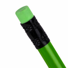 Карандаш чернографитный BRAUBERG, 1 шт., &laquo;Neon&raquo;, HB, трехгранный, с ластиком, корпус неоновый ассорти, 181298