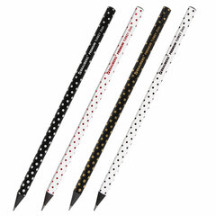 Карандаш чернографитный BRAUBERG &laquo;PREMIUM TURKEY&raquo;, 1 шт., &laquo;Dots&raquo;, НВ, ассорти, дисплей, 181563