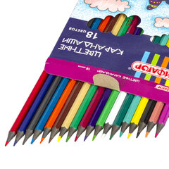 Карандаши цветные ПИФАГОР &laquo;СКАЗОЧНЫЙ ГОРОД&raquo;, 18 цветов, шестигранные, 181584