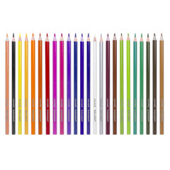 Карандаши цветные BRAUBERG PREMIUM, 24 цвета, шестигранные, грифель 3 мм, 181668