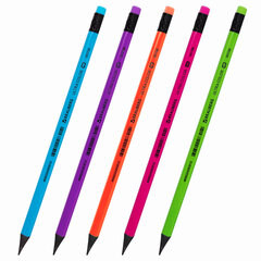 Карандаш чернографитный BRAUBERG &laquo;ULTRA COLOR&raquo;, 1 шт., HB, с ластиком, пластиковый, 181708