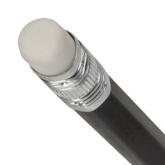 Карандаш чернографитный STAFF &laquo;College&raquo; BLP-712, 1 шт., НВ, с ластиком, пластик, корпус черный, 181712