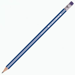 Карандаш чернографитный BRAUBERG &laquo;GX-100&raquo;, 1 шт., HB, с ластиком, корпус синий, 181720