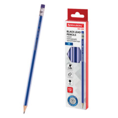 Изображение товара Набор карандашей чернографитных BRAUBERG GX-100 12 шт HB синий