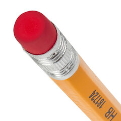 Карандаш чернографитный STAFF &laquo;EVERYDAY&raquo; BLP-724, 1 шт., НВ, с ластиком, корпус желтый, 181724