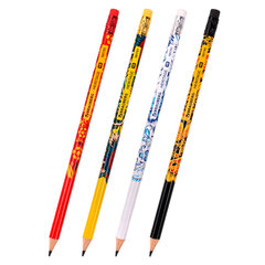 Карандаш чернографитный BRAUBERG &laquo;HERITAGE&raquo;, 1 шт., HB, с ластиком, корпус ассорти, 181751