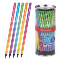 Изображение товара Карандаш чернографитный BRAUBERG «Grade», 1 шт., HB, корпус ассорти, 181757