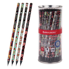 Изображение товара Карандаш чернографитный BRAUBERG «CALAVERAS», 1 шт., HB, корпус ассорти, 181758