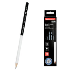 Изображение товара Карандаш чернографитный BRAUBERG «Black&White», 1 шт., HB, корпус черно-белый, 181767