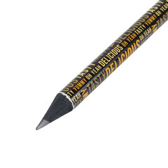 Карандаш чернографитный BRAUBERG &laquo;WORDS&raquo;, 1 шт., HB, с ластиком, корпус ассорти, 181771