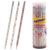 Карандаш чернографитный ЮНЛАНДИЯ "СОВУШКА", 1 шт., HB, с ластиком, корпус ассорти, 181772