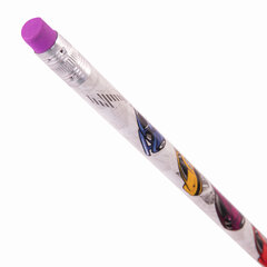 Карандаш чернографитный ЮНЛАНДИЯ &laquo;МАШИНКИ&raquo;, 1 шт., HB, с ластиком, корпус с печатью, 181781