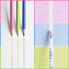 Карандаши цветные стираемые с ластиком BIC &laquo;Kids Evolution Illusion&raquo;, 12 цветов, круглые, 987868