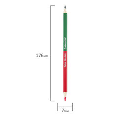 Карандаши цветные двусторонние BRAUBERG PREMIUM TWIN COLOUR, 24 штуки, 48 цветов, шестигранные, грифель 3,3 мм, натуральное дерево, 181875