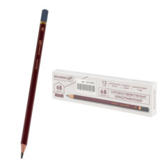 Изображение товара Карандаш чернографитный художественный 6B, 1 шт., BRAUBERG ART «PREMIERE», ВЫСШЕЕ КАЧЕСТВО, 181890