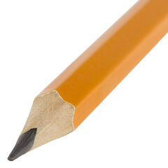 Карандаш чернографитный с ластиком STAFF &laquo;EVERYDAY&raquo; BLP-YLW, 1 шт., НВ, пластиковый, корпус жёлтый, 181940