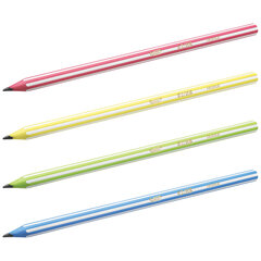 Карандаши чернографитные BIC Evolution &laquo;Stripes&raquo;, НАБОР 4 шт., HB, пластиковые, блистер, 918485
