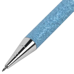 Карандаш механический 0,5 мм + грифели HB 12 штук на блистере, BRAUBERG &laquo;LIGHT BLUE&raquo;, 181970