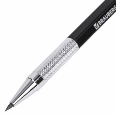 Карандаш механический цанговый 2 мм, HB, BRAUBERG &laquo;METALLIC X-20&raquo;, металлические детали, 181976