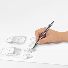 Карандаш механический 0,5 мм, HB, BRAUBERG &laquo;CHROME&raquo;, металлический корпус, 181977