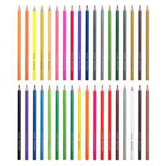 Карандаши цветные BRAUBERG KIDS NEW, 36 цветов, трехгранные, грифель 3 мм, 182003