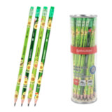 Карандаш чернографитный с принтом BRAUBERG "AVOCADO", 1 шт., HB, с ластиком, корпус ассорти, 182015