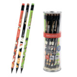 Карандаш чернографитный с принтом BRAUBERG "JAPAN FOOD", 1 шт., HB, с ластиком, корпус ассорти, 182022