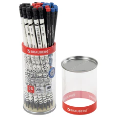 Карандаш чернографитный с принтом BRAUBERG &laquo;MANGA&raquo;, 1 шт., HB, с ластиком, корпус ассорти, 182024