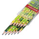 Набор карандашей чернографитных с принтом BRAUBERG "AVOCADO", 12 штук, HB, с ластиком, корпус ассорти, 182032