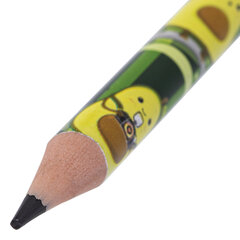 Набор карандашей чернографитных с принтом BRAUBERG &laquo;AVOCADO&raquo;, 12 штук, HB, с ластиком, корпус ассорти, 182032