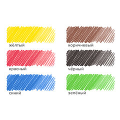 Карандаши цветные ПИФАГОР ЭКО &laquo;КЛАССИК&raquo;, 6 цветов, шестигранные, 182047