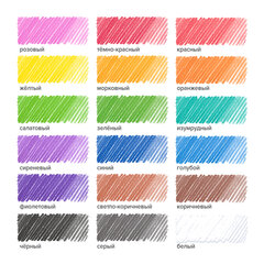 Карандаши цветные ПИФАГОР ЭКО &laquo;КЛАССИК&raquo;, 18 цветов, шестигранные, 182049