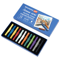 Пастель сухая художественная BRAUBERG ART &laquo;Летние ночи&raquo;, 12 цветов, круглое сечение, 182089