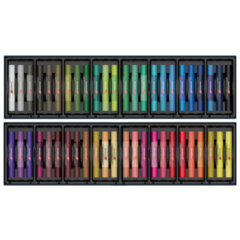 Пастель масляная BRAUBERG ART &laquo;Секреты художника&raquo;, УТОЛЩЕННАЯ, 48 цветов, круглое сечение, 182102