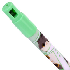 Карандаш механический цанговый 2 мм, с принтом кросс-серия МИЛЫЕ КОТЫ, BRAUBERG, HB, встроенная точилка, корпус ассорти, 182108